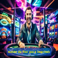 molde de flor para imprimir